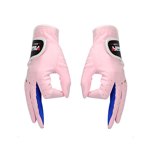 фото Полный палец универсальные пригодно для носки защитный гольф перчатка хлопок хлопок белый розовый гольф Lightinthebox