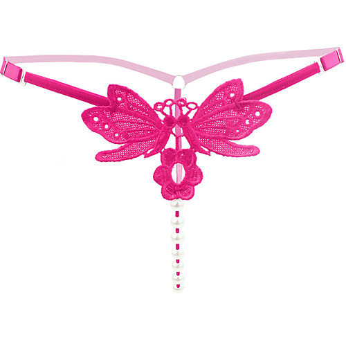 

Women's Sexy G-strings & Thongs Panties Jacquard Fuchsia Red Blue One-Size