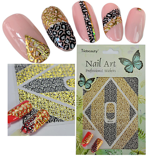 

1 pcs 3D Nail Stickers Nail DIY Tools Full Nail Stickers nail art Manicure Pedicure 3D Fashion Daily
