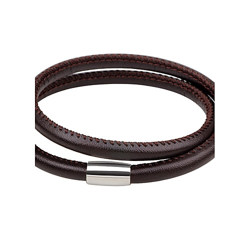 

Men's Women's Leather Bracelet Magnetic Simple Style Fashion Leather Bracelet Jewelry Black / Brown For Daily Going out
