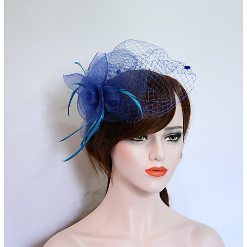 

Камни и кристаллы / Тюль / Перья Fascinators / Головные уборы / Завесы для птиц с Кристаллы / Пух 1 Свадьба / Вечеринка / ужин / Для праздника / вечеринки Заставка