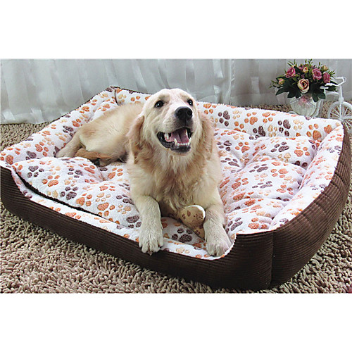 

Dog Mattress Pad Bed Bed Blankets Mats & Pads Cotton Warm Geometric Beige Pink Camel