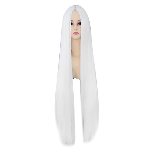 фото Hakuouki сенхиме ашура косплэй парики жен. 40 дюймовый термостойкое волокно белый аниме Lightinthebox