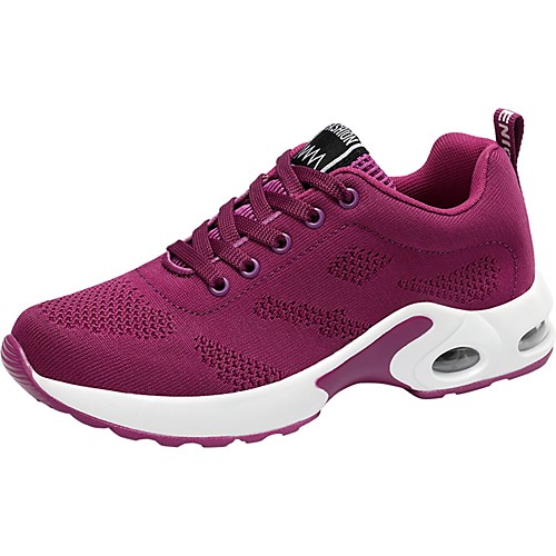 

Women's Athletic Shoes Knit Comfort Walking Shoes Spring / Fall Purple / Red / Pink / EU39