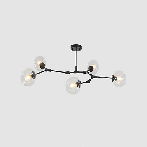 

QINGMING 5-Light Спутник Люстры и лампы Рассеянное освещение Окрашенные отделки Металл Стекло Мини, Конструкторы 220-240Вольт Лампочки не включены / E26 / E27