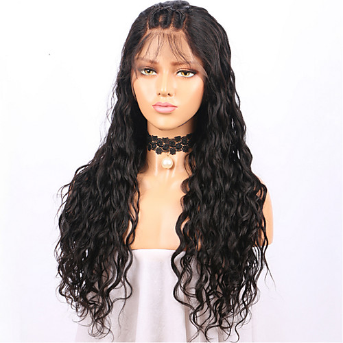 

Human Hair Lace Front Wig Layered Haircut style Brazilian Hair Loose Wave Wig 130% Density with Baby Hair Natural Hairline For Black Women 100% Virgin Unprocessed Women's Short Medium Length Long