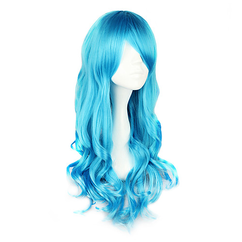 фото Косплэй парики жен. 28 дюймовый термостойкое волокно синий аниме / классическая и традиционная лолита Lightinthebox