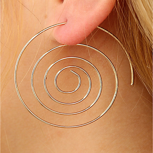

Women's Stud Earrings Hoop Earrings Stacking Stackable Ladies Personalized Fashion Earrings Jewelry Gold / Silver For Stage Club