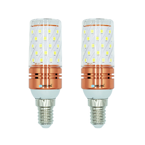 

BRELONG 2pcs 12 W 1000 lm E14 LED лампы типа Корн T 60 Светодиодные бусины SMD 2835 Тёплый белый Белый Двойной цвет источника света 220-240 V