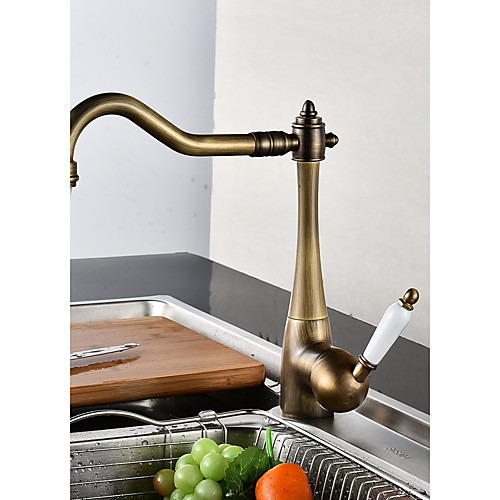 

кухонный смеситель Бронзовый Стандартный Носик По центру Современный Kitchen Taps