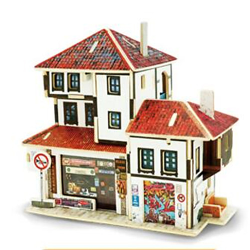 

RUOTAI 3D Puzzle Model Building Kit Wooden Model Houses Wooden 1 pcs Kid's Toy Gift