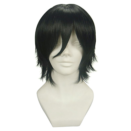 

Pandora Hearts Gilbert Nightray Cosplay Wigs Men's 12 inch Heat Resistant Fiber Black Anime
