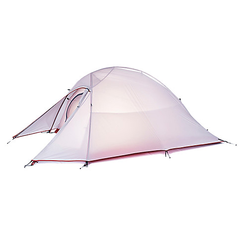 фото Naturehike 1 человек туристические палатки на открытом воздухе компактность дожденепроницаемый складной двухслойные зонты палатка для походы на открытом воздухе силикон lightinthebox