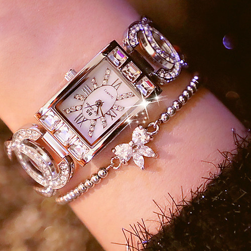 

Жен. Эксклюзивные часы Наручные часы Diamond Watch Японский Кварцевый Нержавеющая сталь Серебристый металл / Золотистый 30 m Повседневные часы Аналоговый Дамы Кулоны Мода - Золотой Серебряный