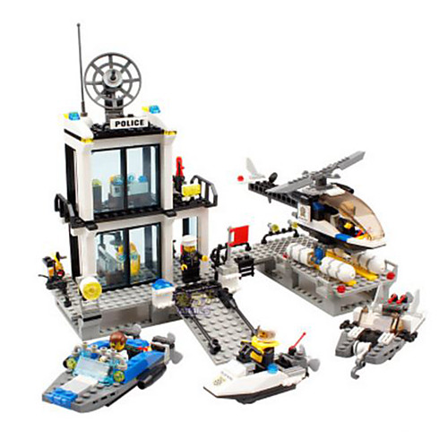 

Конструкторы Фигурки из блоков 536 pcs Архитектура Полиция Полицейский участок совместимый Legoing Классика Мальчики Девочки Игрушки Подарок