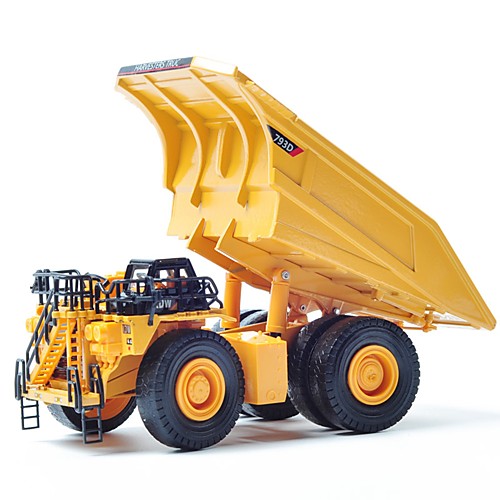 

1:50 Soft Plastic Mining Dump Truck Toy Truck Construction Vehicle Toy Car Educational Toy Pivoting Head Classic Kid's Adults' Car Toys