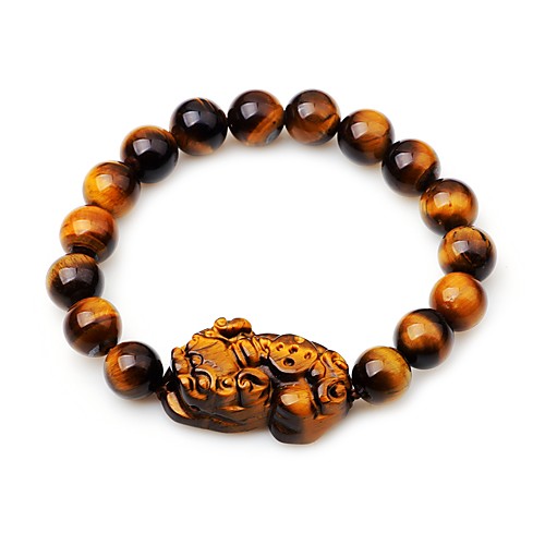

Women's Onyx Bead Bracelet Elegant Agate Bracelet Jewelry Brown For Gift Daily