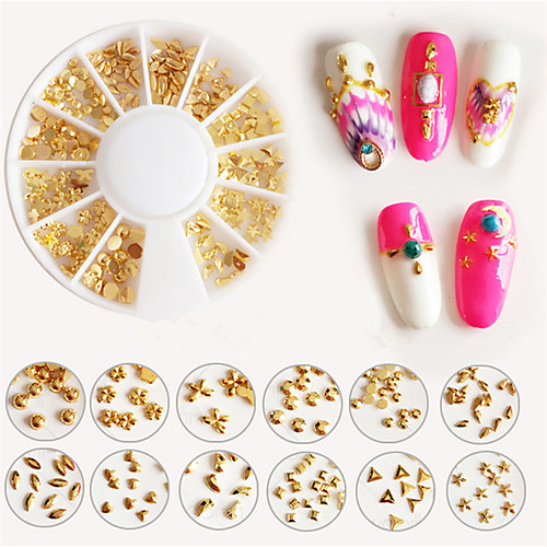 

1 pcs металлический / Мода Орнаменты Дизайн ногтей Повседневные