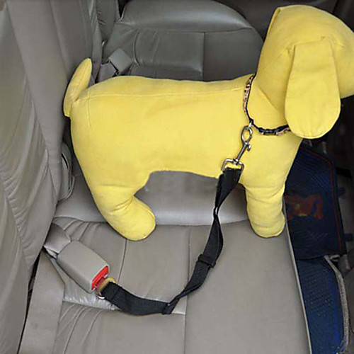 фото Собака Собачья упряжка для использования в авто / Собачья упряжка для безопасности Регулируется / Выдвижной Безопасность Однотонный Нейлон Красный Синий Розовый Lightinthebox