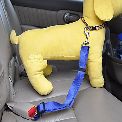 фото Собака собачья упряжка для использования в авто / собачья упряжка для безопасности регулируется / выдвижной безопасность однотонный нейлон красный синий розовый lightinthebox