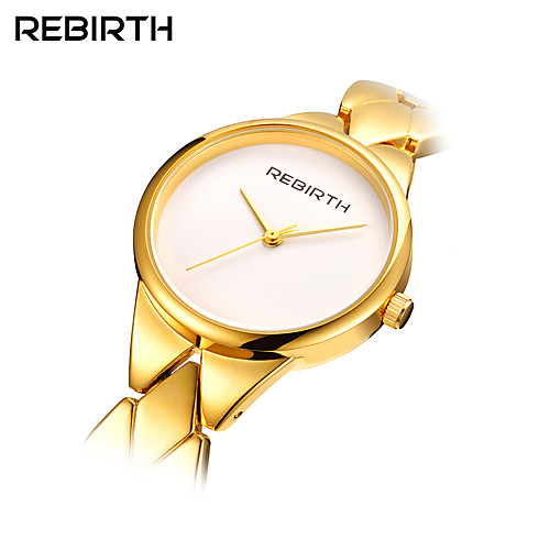 

REBIRTH Жен. Наручные часы золотые часы Кварцевый Нержавеющая сталь Серебристый металл / Золотистый / Розовое золото 30 m Защита от влаги Аналоговый