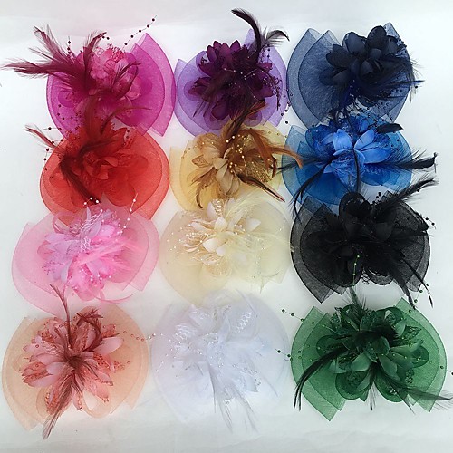 

Перья / Сеть Fascinators / Цветы с 1 Свадьба / Вечеринка / ужин Заставка