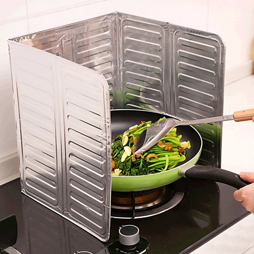 

алюминиевая фольга кухня приготовление сковорода масляный брызг анти брызги защитный экран