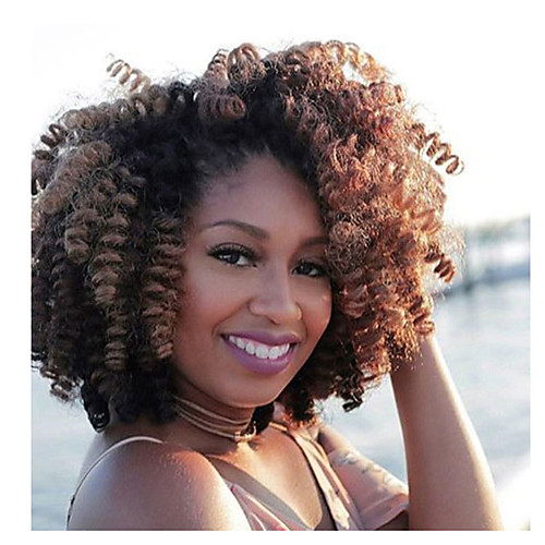 

Braiding Hair Curly Afro Saniya Curl Twist Braids 100% kanekalon hair 1pack Hair Braids Short Elastic New Arrival African Braids