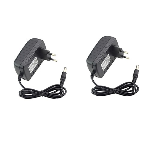 

2pcs 12 V US / EU ABS PC Адаптер питания для светодиодной полосы света