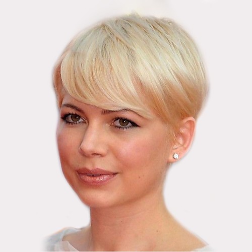 

Human Hair Capless Wigs Human Hair Straight Short Hairstyles 2019 Side Part Short Machine Made Wig Women's