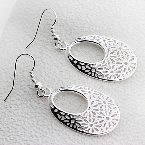 

Women's Drop Earrings Hoop Earrings fan earrings Ladies Classic Vintage Fashion Earrings Jewelry Silver / Rose Gold For Daily Work