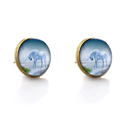 

Women's Stud Earrings Animal Colorful Earrings Jewelry Bronze For Date New Year 2pcs