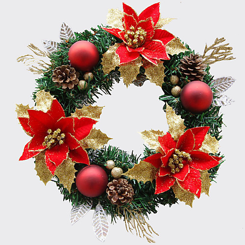 

Рождественский венок 1 цвета хвои рождественские украшения для домашнего диаметра партия 30см NAVIDAD новые поставки год