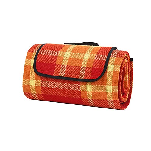 

Sheng yuan Picnic Pad Beach Blanket Outdoor Camping & Hiking Moistureproof Folding Cashmere Casual Beach Camping All Seasons Orange Dark Blue Purple