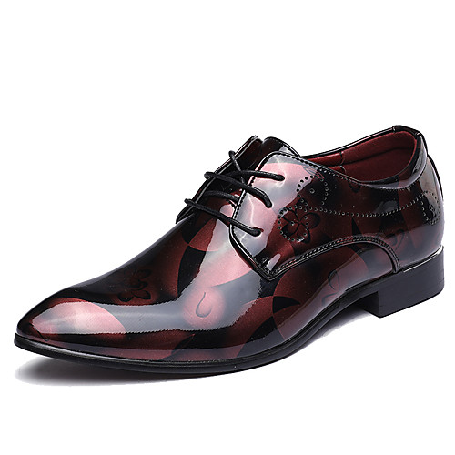 

Men's Formal Shoes Microfiber Spring / Fall Oxfords Walking Shoes Black / Gold / Red / Wedding / Party & Evening / Split Joint / Party & Evening / Printed Oxfords