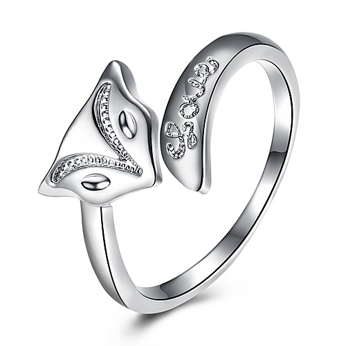 

Women's Band Ring wrap ring Gold Plated Animal Ladies Ring Jewelry Silver For Birthday Gift 8