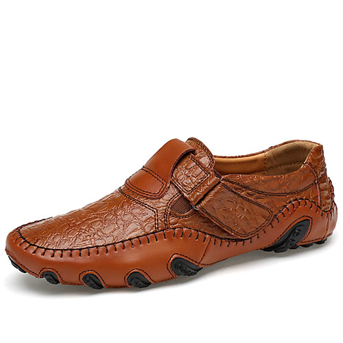 

Муж. Комфортная обувь Кожа Весна / Осень На каждый день Мокасины и Свитер Черный / Коричневый / на открытом воздухе / EU40