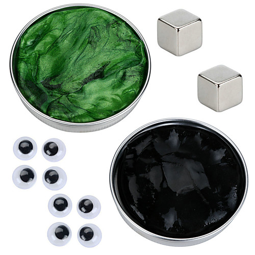 

2 pcs Magnet Toy Magnetic Putty Building Blocks Super Strong Rare-Earth Magnets Neodymium Magnet Puzzle Cube Magnetic DIY Magnetic Type Stress and Anxiety Relief Office Desk Toys Relieves ADD, ADHD
