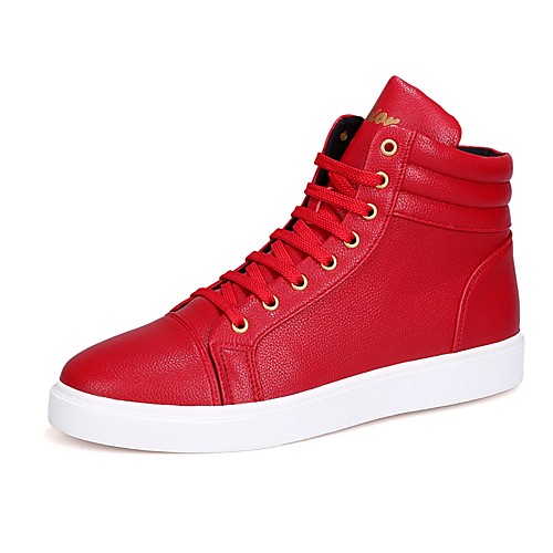 

Универсальные Fashion Boots Искусственная кожа Весна / Осень Кеды Ботинки Белый / Черный / Красный