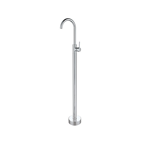 

Смеситель для ванны - Современный Хром По центру Керамический клапан Bath Shower Mixer Taps / Латунь / Одной ручкой одно отверстие