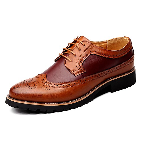 

Муж. Обувь Bullock Кожа Весна / Осень Английский Туфли на шнуровке Черный / Коричневый / Желтый / Шнуровка / Кожаные ботинки / Комфортная обувь / EU42