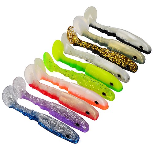 

10 pcs Рыболовная приманка Мягкие приманки Shad пластик Классический Общий Тонущие Морское рыболовство Ужение на спиннинг
