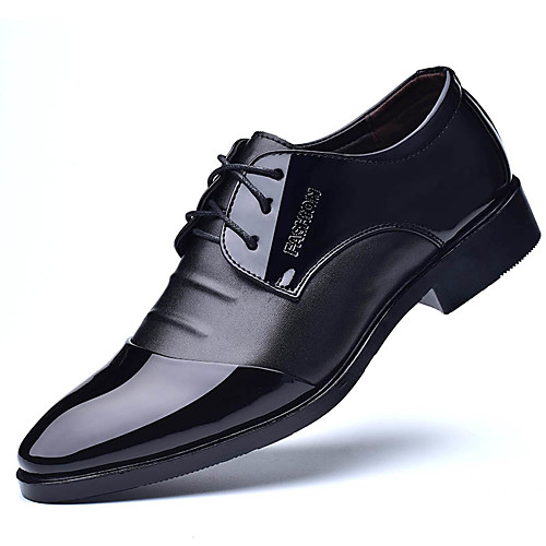 

Муж. Официальная обувь Полиуретан Весна / Лето Деловые Туфли на шнуровке Черный / Коричневый