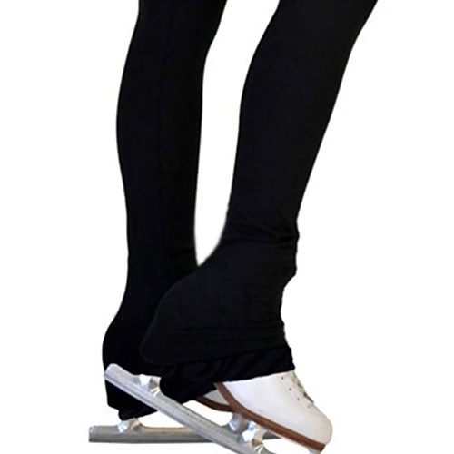 фото Брюки для фигурного катания жен. девочки катание на коньках брюки черный спандекс эластичная учебный соревнование одежда для фигурного катания однотонный длинный рукав Lightinthebox