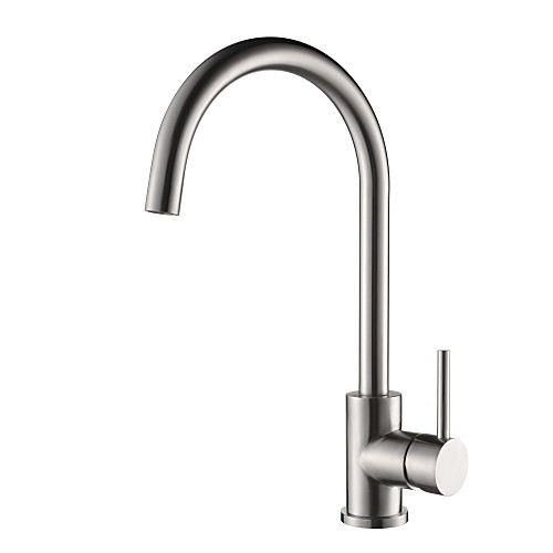 

кухонный смеситель - Одной ручкой одно отверстие Хром По центру Современный Kitchen Taps