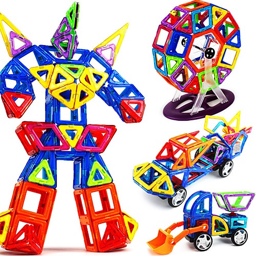 

Magnetic Blocks Magnetic Tiles Building Blocks 109 pcs Transformable Classic & Timeless Boys' Girls' Toy Gift / Kid's