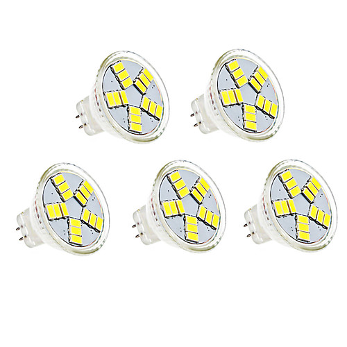 

5 шт. 3 W 350 lm MR11 Точечное LED освещение MR11 15 Светодиодные бусины SMD 5730 Декоративная Тёплый белый Холодный белый 12 V / CE