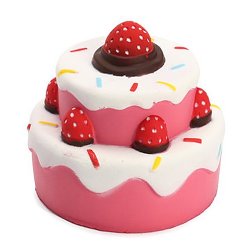 

LT.Squishies Squeeze Toy / Sensory Toy Food&Drink Strawberry Cake Animal Stress and Anxiety Relief Office Desk Toys Novelty Squishy Summer Fun with Kids Unisex Boys' Girls'