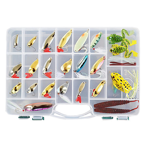 

138 pcs Жесткая наживка / Мягкие приманки / Мухи Жесткая наживка / Мягкие приманки / Джиги пластик / Металл Морское рыболовство / Пресноводная рыбалка / Ловля мелкой рыбы