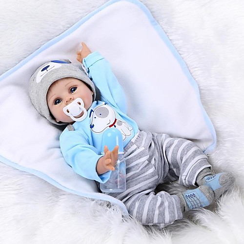 

NPKCOLLECTION NPK DOLL Reborn Doll Baby 22 inch Silicone Vinyl - lifelike Cute Hand Made Child Safe Non Toxic Lovely Kid's Unisex / Girls' Toy Gift / Parent-Child Interaction / CE Certified